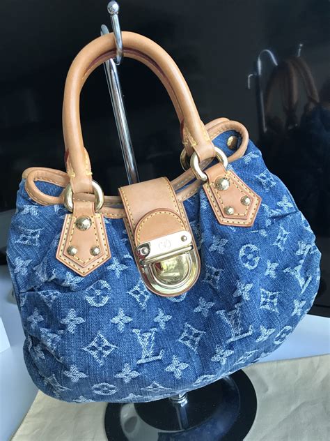 maglione louis vuitton blue|LOUIS VUITTON Monogram Denim Mini Pleaty Blue.